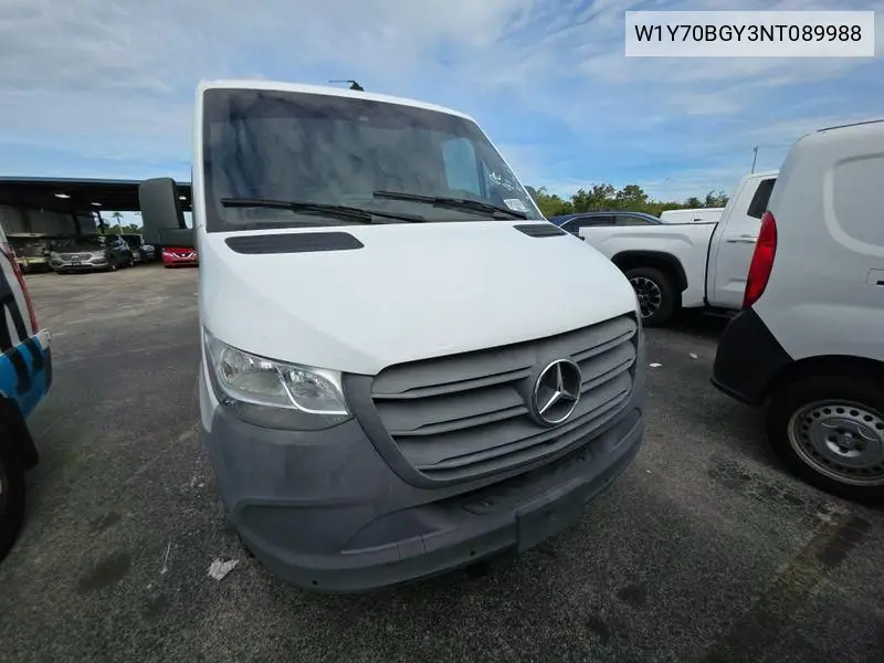2022 Mercedes-Benz Sprinter 1500 VIN: W1Y70BGY3NT089988 Lot: 42633648
