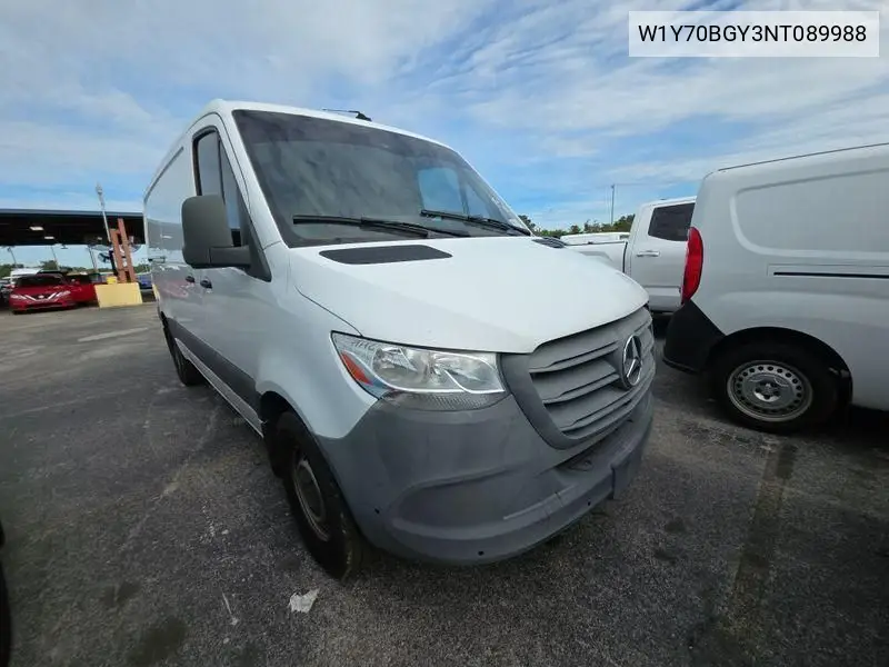 2022 Mercedes-Benz Sprinter 1500 VIN: W1Y70BGY3NT089988 Lot: 42633648