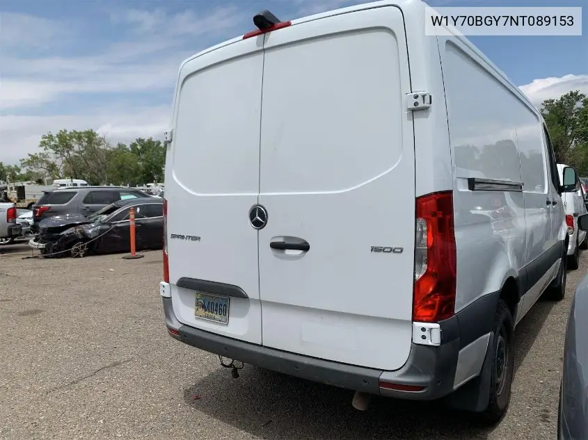 2022 Mercedes-Benz Sprinter 1500 VIN: W1Y70BGY7NT089153 Lot: 42642835