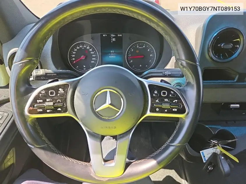 2022 Mercedes-Benz Sprinter 1500 VIN: W1Y70BGY7NT089153 Lot: 42642835