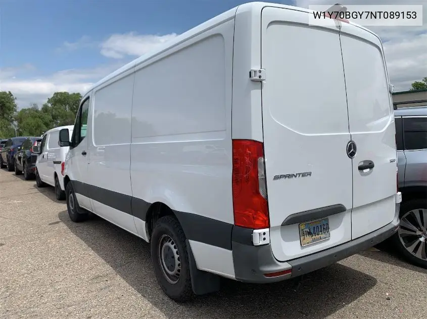 2022 Mercedes-Benz Sprinter 1500 VIN: W1Y70BGY7NT089153 Lot: 42642835
