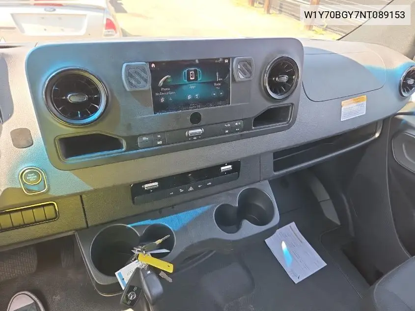 2022 Mercedes-Benz Sprinter 1500 VIN: W1Y70BGY7NT089153 Lot: 42642835