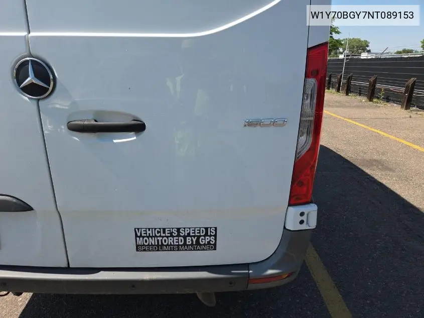 2022 Mercedes-Benz Sprinter 1500 VIN: W1Y70BGY7NT089153 Lot: 42642835
