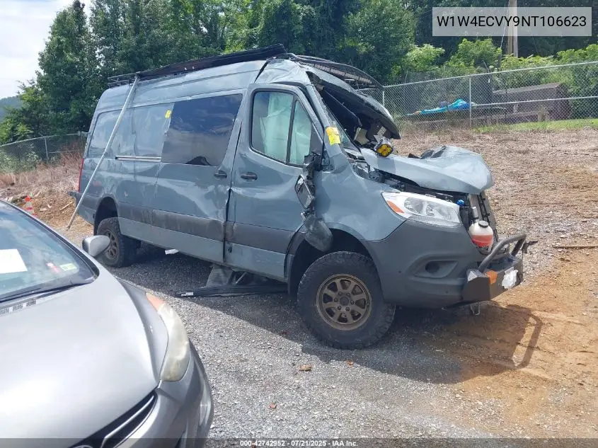 2022 Mercedes-Benz Sprinter High Roof V6 VIN: W1W4ECVY9NT106623 Lot: 42742952