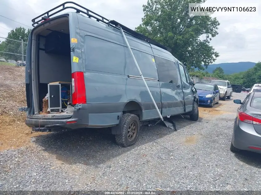 2022 Mercedes-Benz Sprinter High Roof V6 VIN: W1W4ECVY9NT106623 Lot: 42742952