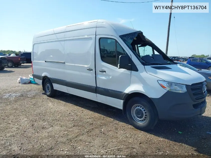 2023 Mercedes-Benz Sprinter 2500 High Roof 4-Cyl Diesel Ho VIN: W1Y4NCHY8PT136704 Lot: 42245435