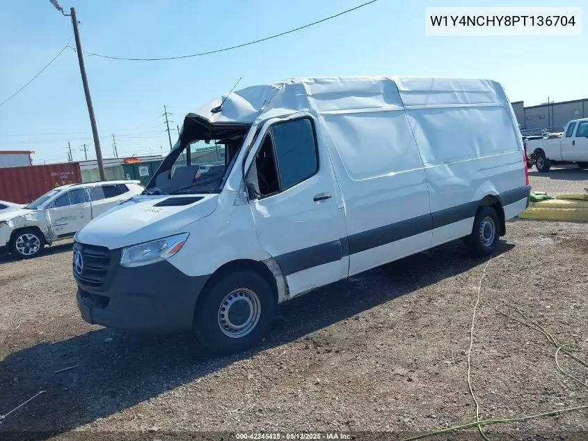 2023 Mercedes-Benz Sprinter 2500 High Roof 4-Cyl Diesel Ho VIN: W1Y4NCHY8PT136704 Lot: 42245435