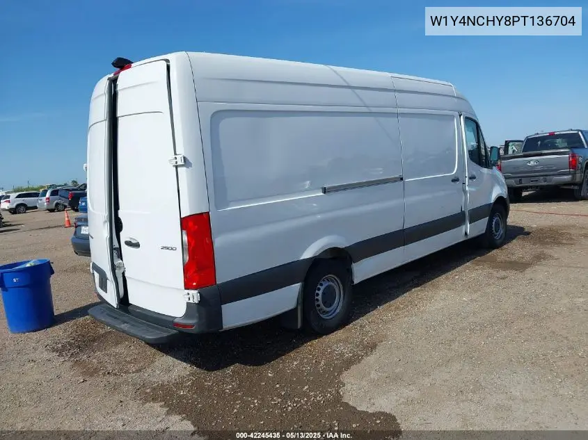 2023 Mercedes-Benz Sprinter 2500 High Roof 4-Cyl Diesel Ho VIN: W1Y4NCHY8PT136704 Lot: 42245435