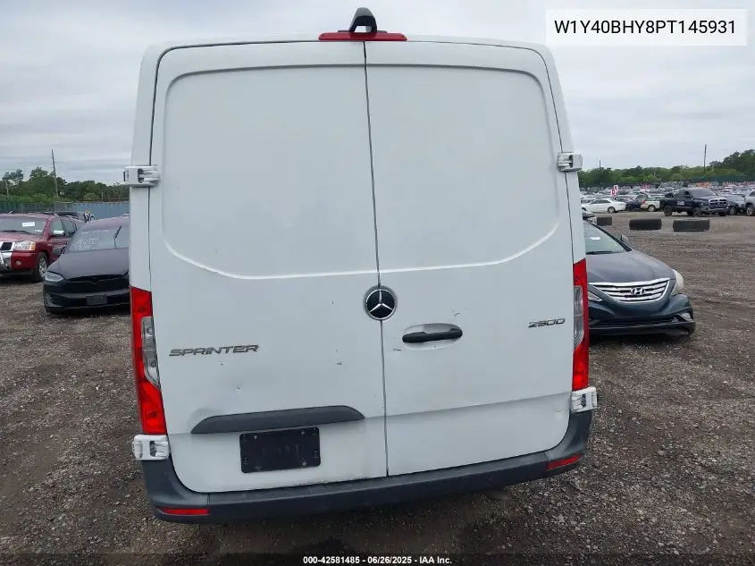 2023 Mercedes-Benz Sprinter 2500 Standard Roof 4-Cyl Gas VIN: W1Y40BHY8PT145931 Lot: 42581485