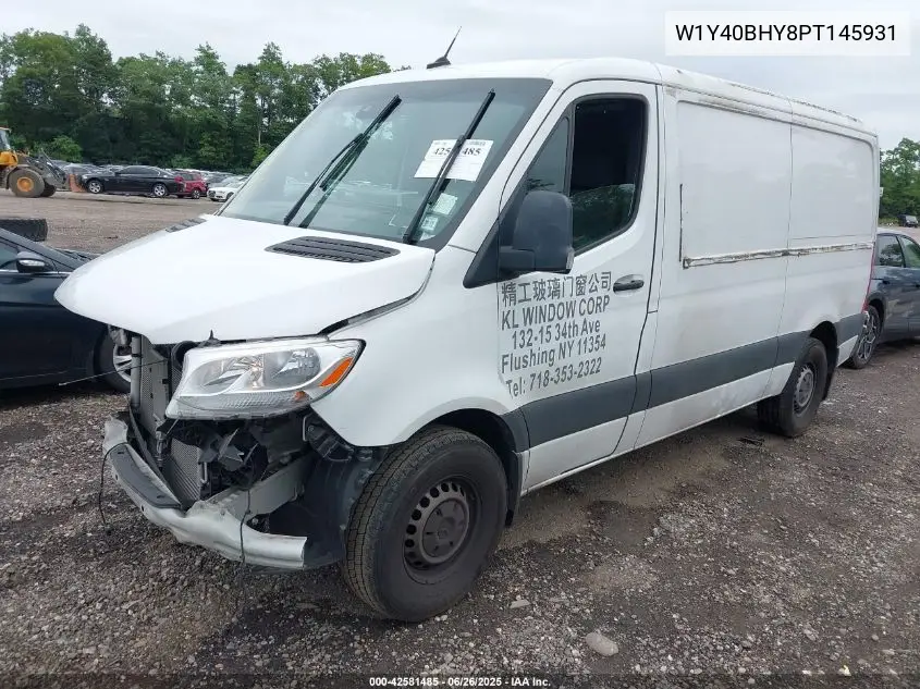 2023 Mercedes-Benz Sprinter 2500 Standard Roof 4-Cyl Gas VIN: W1Y40BHY8PT145931 Lot: 42581485