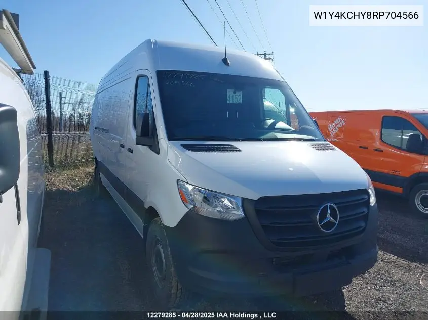 2024 Mercedes-Benz Sprinter 2500 VIN: W1Y4KCHY8RP704566 Lot: 12279285