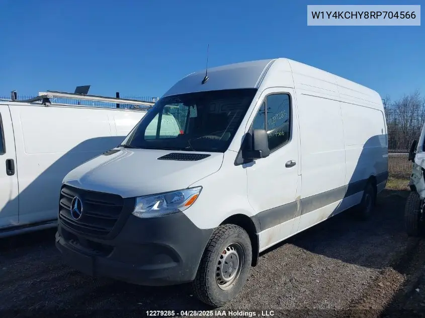 2024 Mercedes-Benz Sprinter 2500 VIN: W1Y4KCHY8RP704566 Lot: 12279285