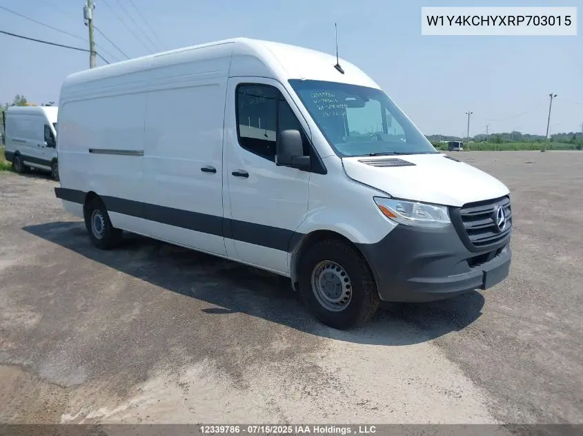 2024 Mercedes-Benz Sprinter 2500 VIN: W1Y4KCHYXRP703015 Lot: 12339786