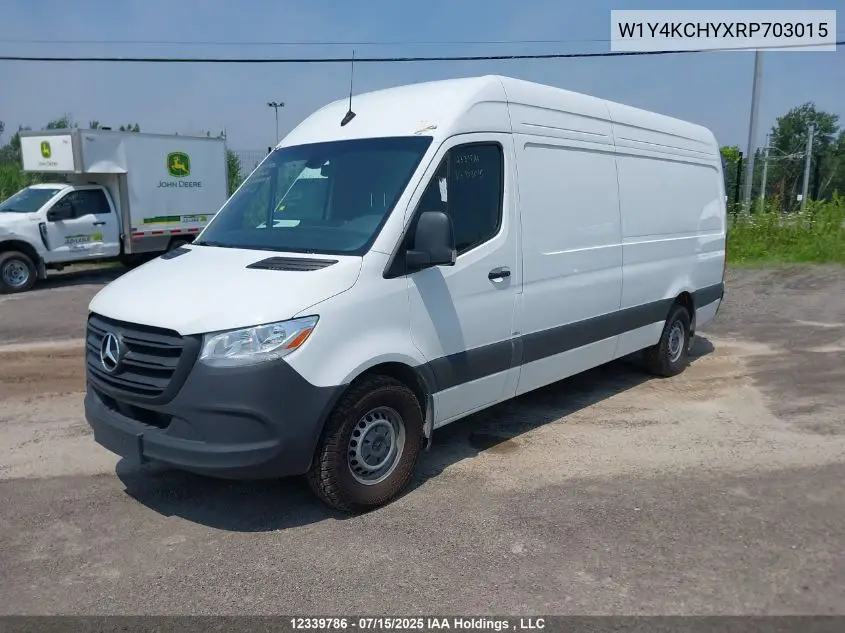 2024 Mercedes-Benz Sprinter 2500 VIN: W1Y4KCHYXRP703015 Lot: 12339786