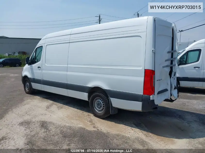2024 Mercedes-Benz Sprinter 2500 VIN: W1Y4KCHYXRP703015 Lot: 12339786
