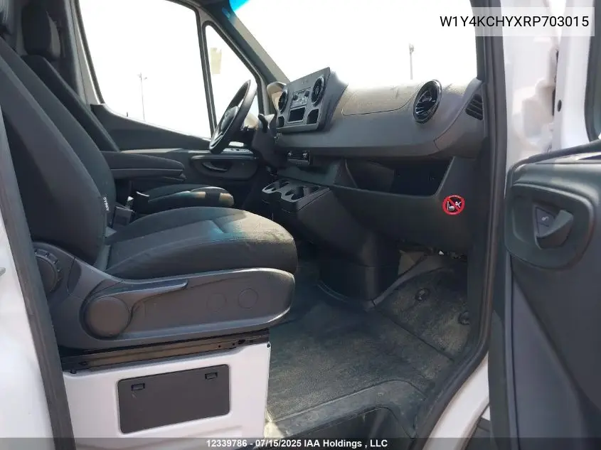 2024 Mercedes-Benz Sprinter 2500 VIN: W1Y4KCHYXRP703015 Lot: 12339786