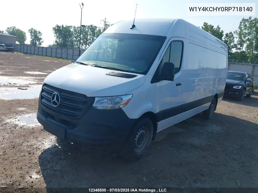 2024 Mercedes-Benz Sprinter 2500 VIN: W1Y4KCHY0RP718140 Lot: 12348500