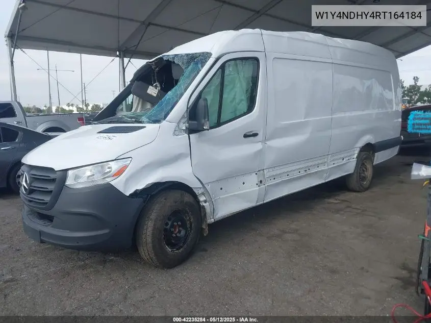 2024 Mercedes-Benz Sprinter High Roof 4-Cyl Diesel Ho VIN: W1Y4NDHY4RT164184 Lot: 42235284
