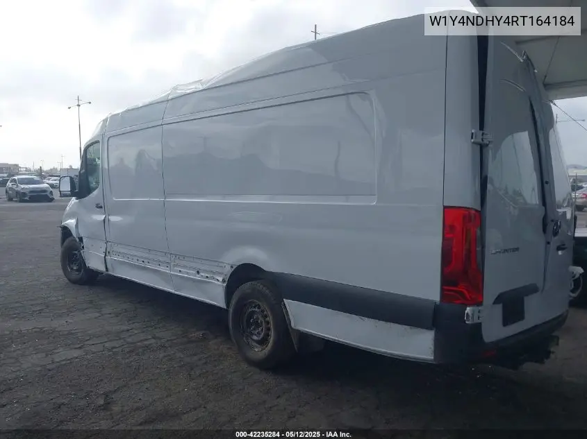 2024 Mercedes-Benz Sprinter High Roof 4-Cyl Diesel Ho VIN: W1Y4NDHY4RT164184 Lot: 42235284