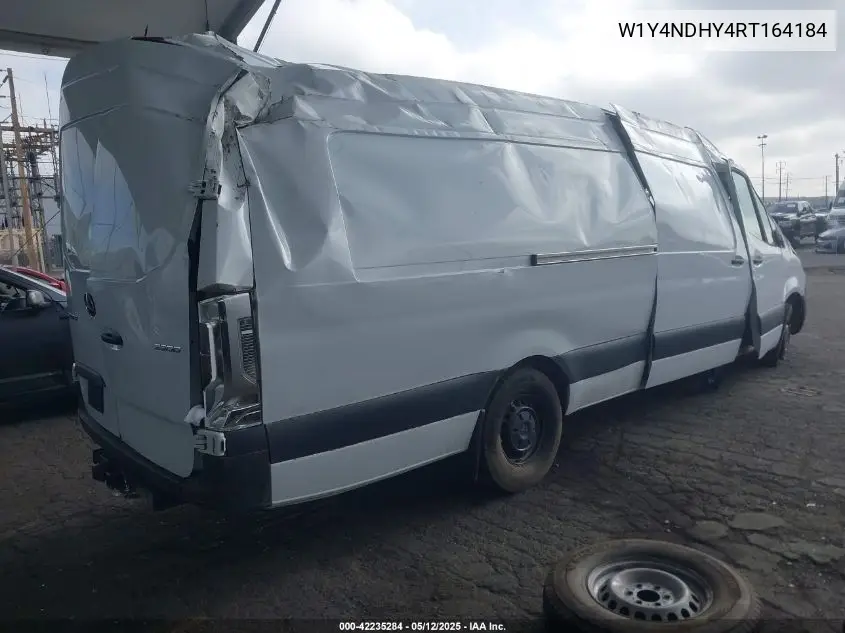 2024 Mercedes-Benz Sprinter High Roof 4-Cyl Diesel Ho VIN: W1Y4NDHY4RT164184 Lot: 42235284