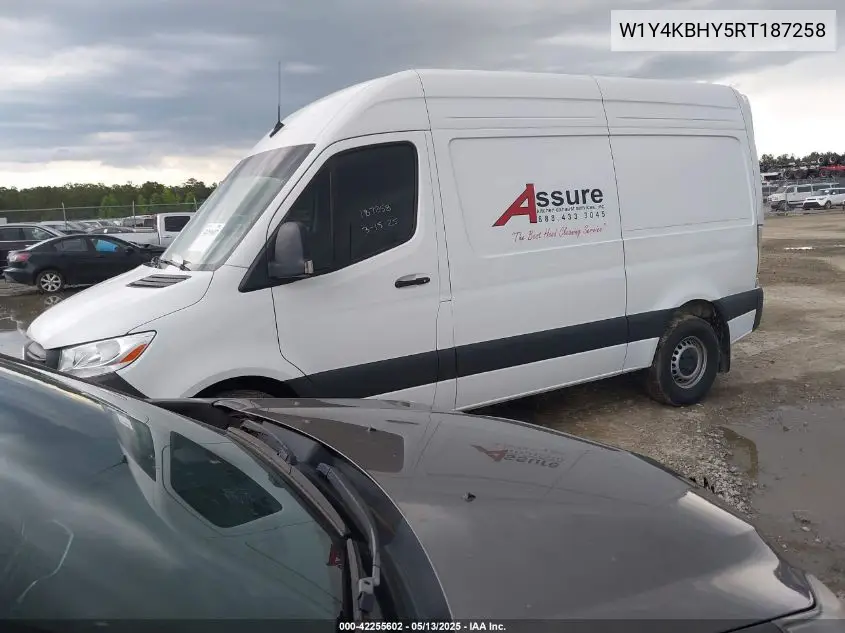 2024 Mercedes-Benz Sprinter 2500 Standard Roof 4-Cyl Diesel VIN: W1Y4KBHY5RT187258 Lot: 42255602
