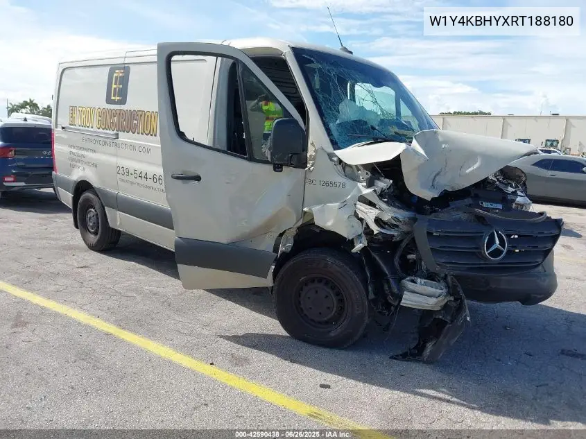 2024 Mercedes-Benz Sprinter 2500 Standard Roof 4-Cyl Diesel VIN: W1Y4KBHYXRT188180 Lot: 42590438