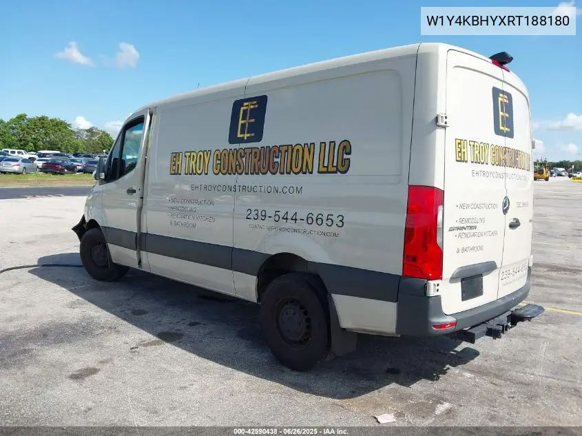 2024 Mercedes-Benz Sprinter 2500 Standard Roof 4-Cyl Diesel VIN: W1Y4KBHYXRT188180 Lot: 42590438