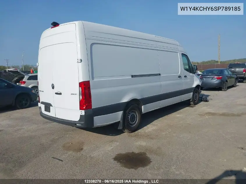 2025 Mercedes-Benz Sprinter 2500 VIN: W1Y4KCHY6SP789185 Lot: 12338270