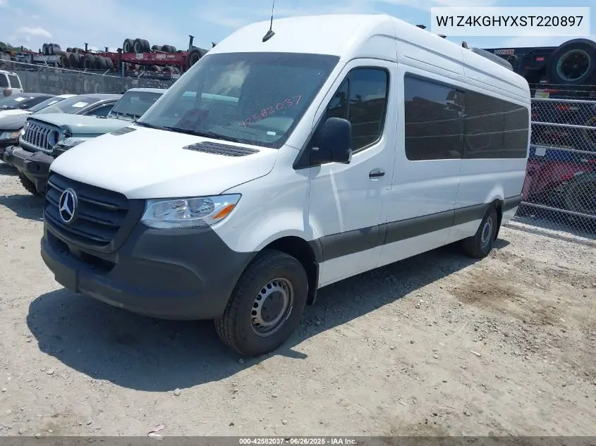 2025 Mercedes-Benz Sprinter 2500 High Roof 4-Cyl Diesel VIN: W1Z4KGHYXST220897 Lot: 42582037