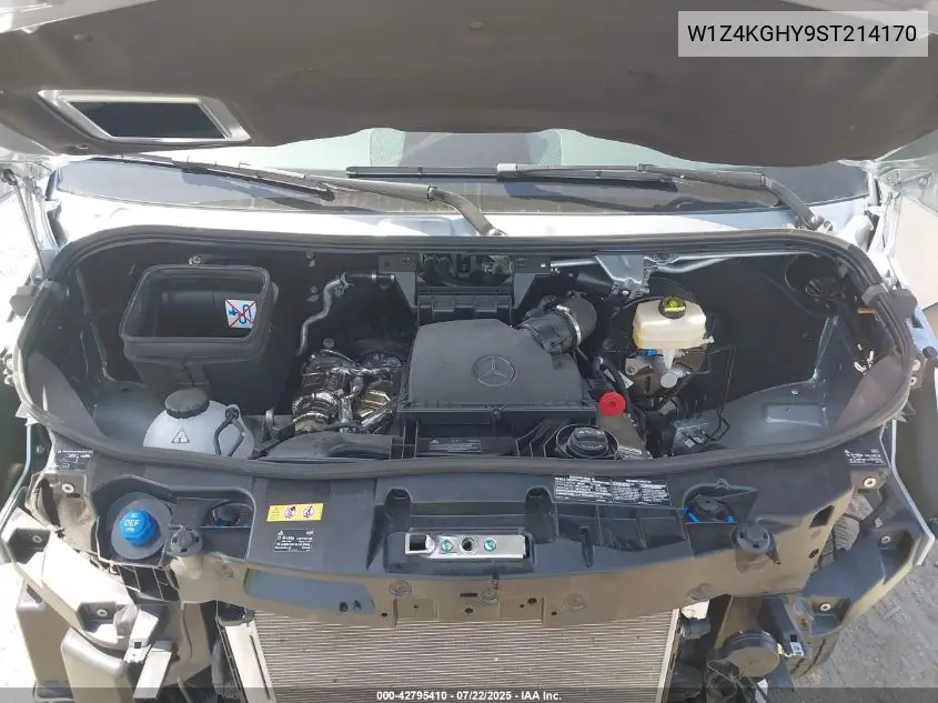 2025 Mercedes-Benz Sprinter 2500 High Roof 4-Cyl Diesel VIN: W1Z4KGHY9ST214170 Lot: 42795410
