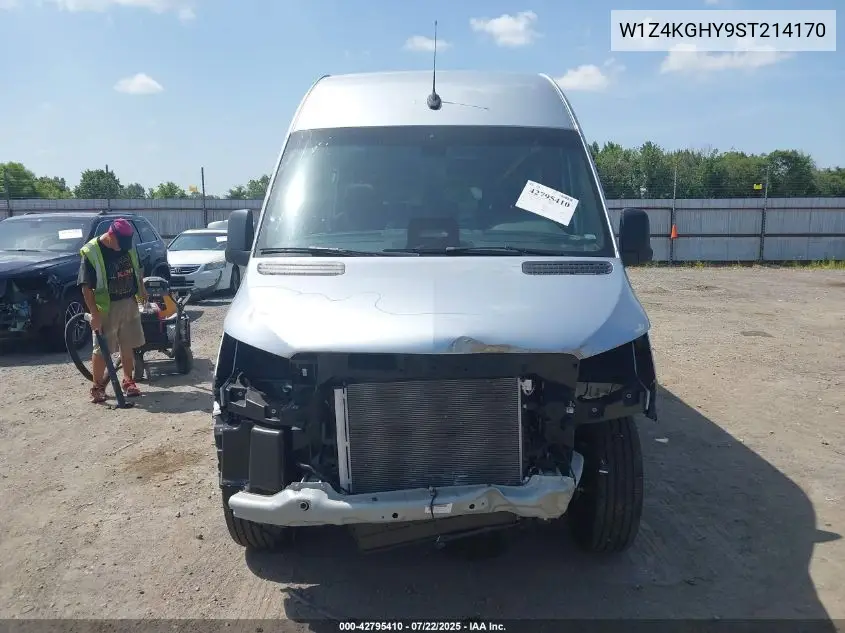 2025 Mercedes-Benz Sprinter 2500 High Roof 4-Cyl Diesel VIN: W1Z4KGHY9ST214170 Lot: 42795410