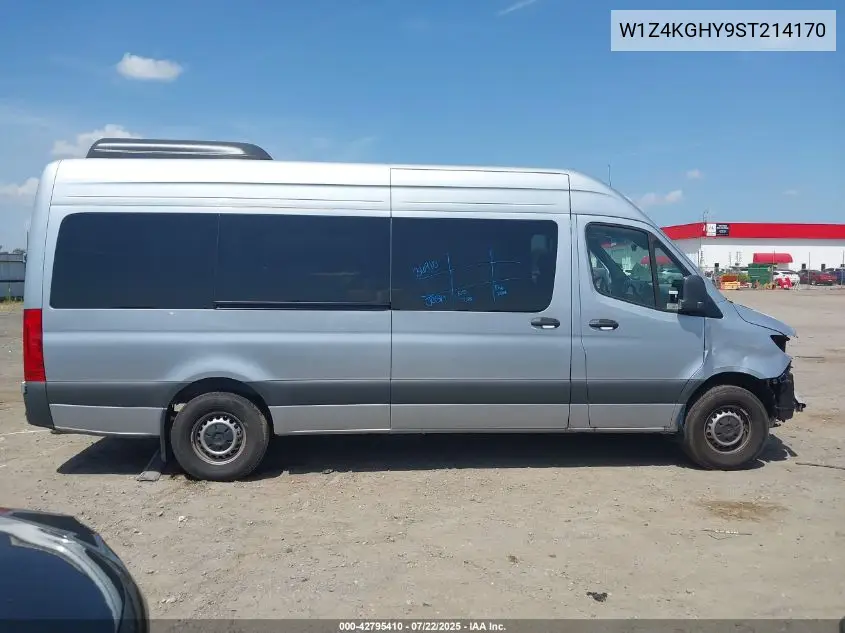 2025 Mercedes-Benz Sprinter 2500 High Roof 4-Cyl Diesel VIN: W1Z4KGHY9ST214170 Lot: 42795410