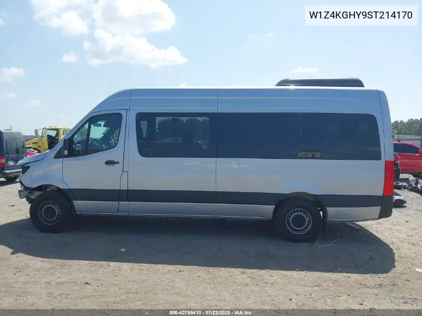 2025 Mercedes-Benz Sprinter 2500 High Roof 4-Cyl Diesel VIN: W1Z4KGHY9ST214170 Lot: 42795410