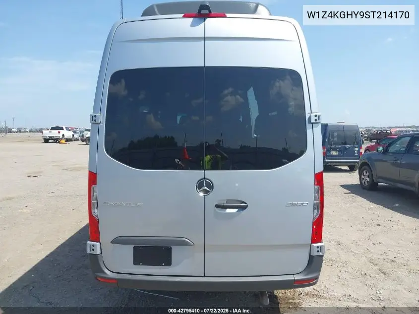 2025 Mercedes-Benz Sprinter 2500 High Roof 4-Cyl Diesel VIN: W1Z4KGHY9ST214170 Lot: 42795410