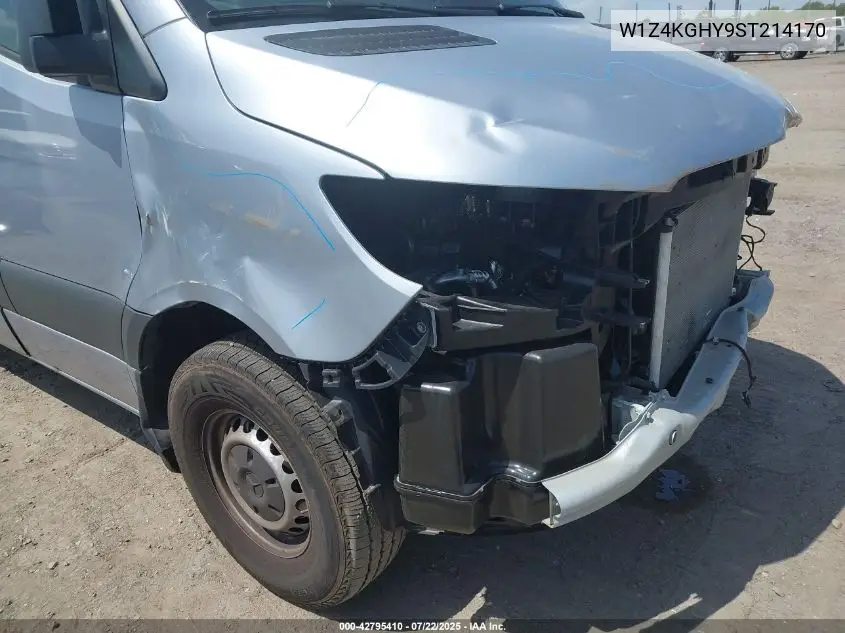 2025 Mercedes-Benz Sprinter 2500 High Roof 4-Cyl Diesel VIN: W1Z4KGHY9ST214170 Lot: 42795410