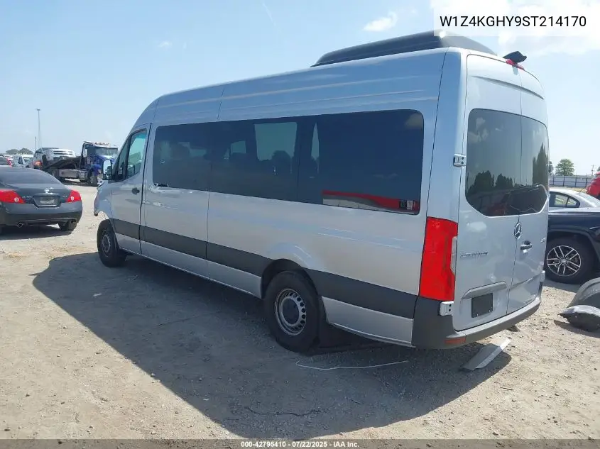 2025 Mercedes-Benz Sprinter 2500 High Roof 4-Cyl Diesel VIN: W1Z4KGHY9ST214170 Lot: 42795410