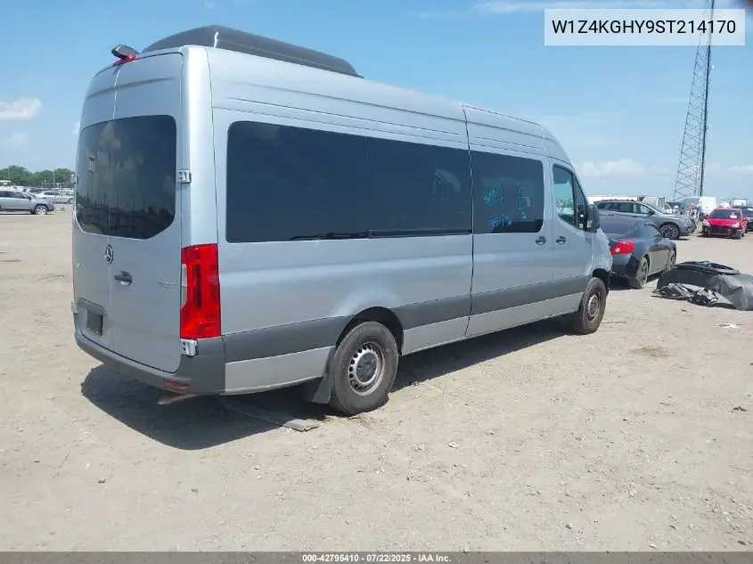 2025 Mercedes-Benz Sprinter 2500 High Roof 4-Cyl Diesel VIN: W1Z4KGHY9ST214170 Lot: 42795410