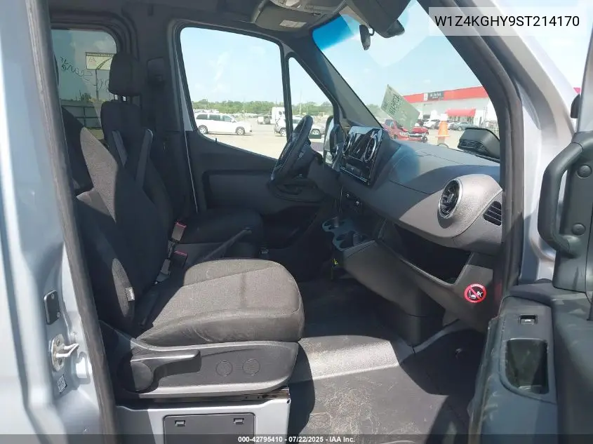 2025 Mercedes-Benz Sprinter 2500 High Roof 4-Cyl Diesel VIN: W1Z4KGHY9ST214170 Lot: 42795410