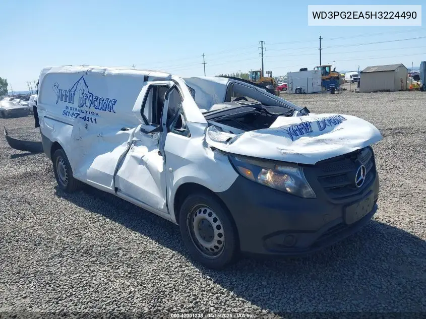 2017 Mercedes-Benz Metris VIN: WD3PG2EA5H3224490 Lot: 42001238
