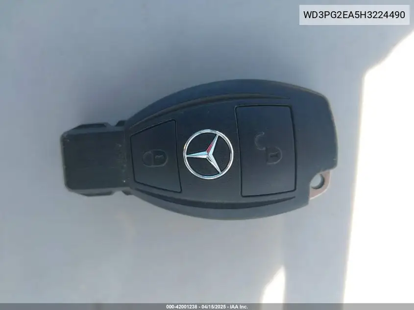 2017 Mercedes-Benz Metris VIN: WD3PG2EA5H3224490 Lot: 42001238