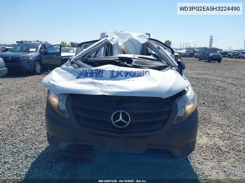 2017 Mercedes-Benz Metris VIN: WD3PG2EA5H3224490 Lot: 42001238