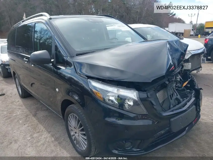 2018 Mercedes-Benz Metris VIN: WD4PG2EEXJ3378827 Lot: 42012434