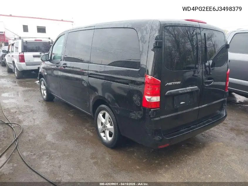 2018 Mercedes-Benz Metris VIN: WD4PG2EE6J3498379 Lot: 42039931