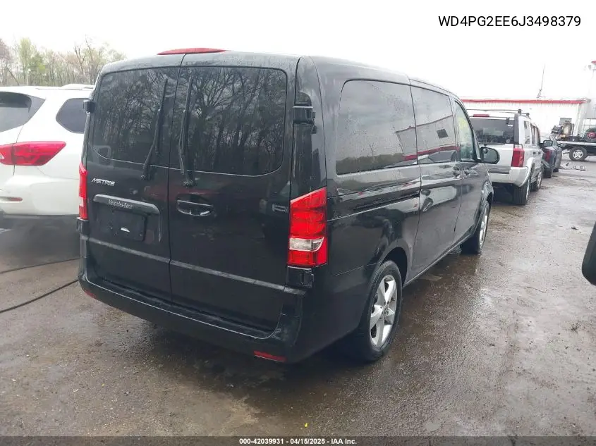 2018 Mercedes-Benz Metris VIN: WD4PG2EE6J3498379 Lot: 42039931