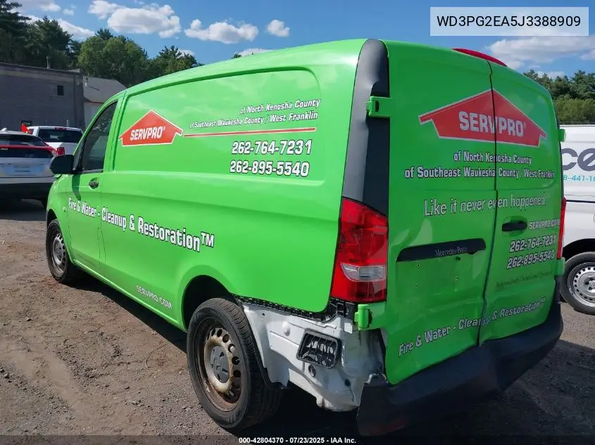 2018 Mercedes-Benz Metris VIN: WD3PG2EA5J3388909 Lot: 42804370