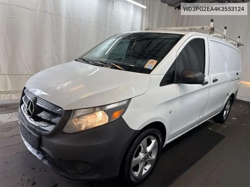 2019 Mercedes-Benz Metris VIN: WD3PG2EA4K3553124 Lot: 42363780