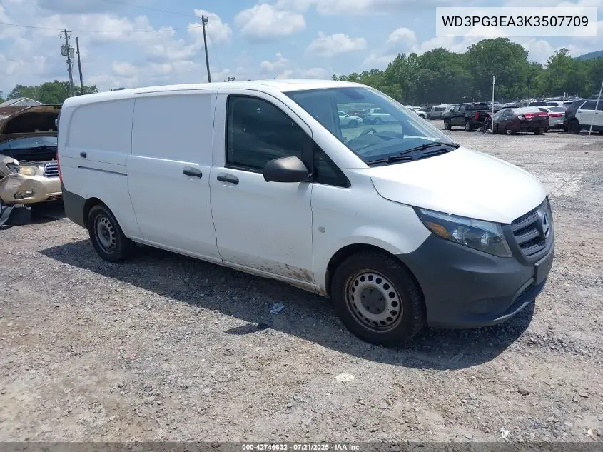 2019 Mercedes-Benz Metris VIN: WD3PG3EA3K3507709 Lot: 42746632