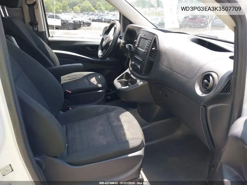 2019 Mercedes-Benz Metris VIN: WD3PG3EA3K3507709 Lot: 42746632