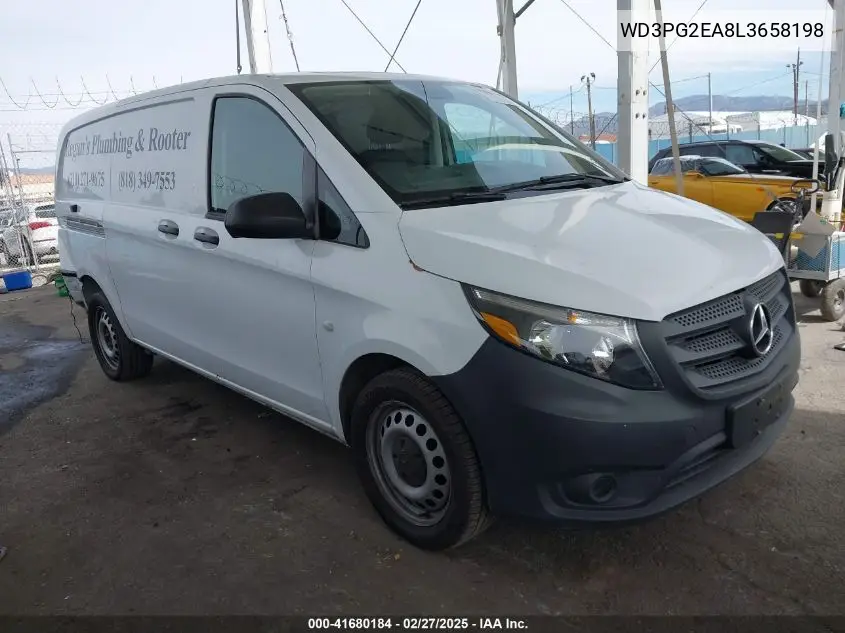 2020 Mercedes-Benz Metris VIN: WD3PG2EA8L3658198 Lot: 41680184