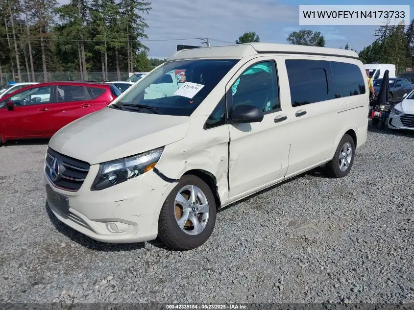 2022 Mercedes-Benz Metris VIN: W1WV0FEY1N4173733 Lot: 42335154